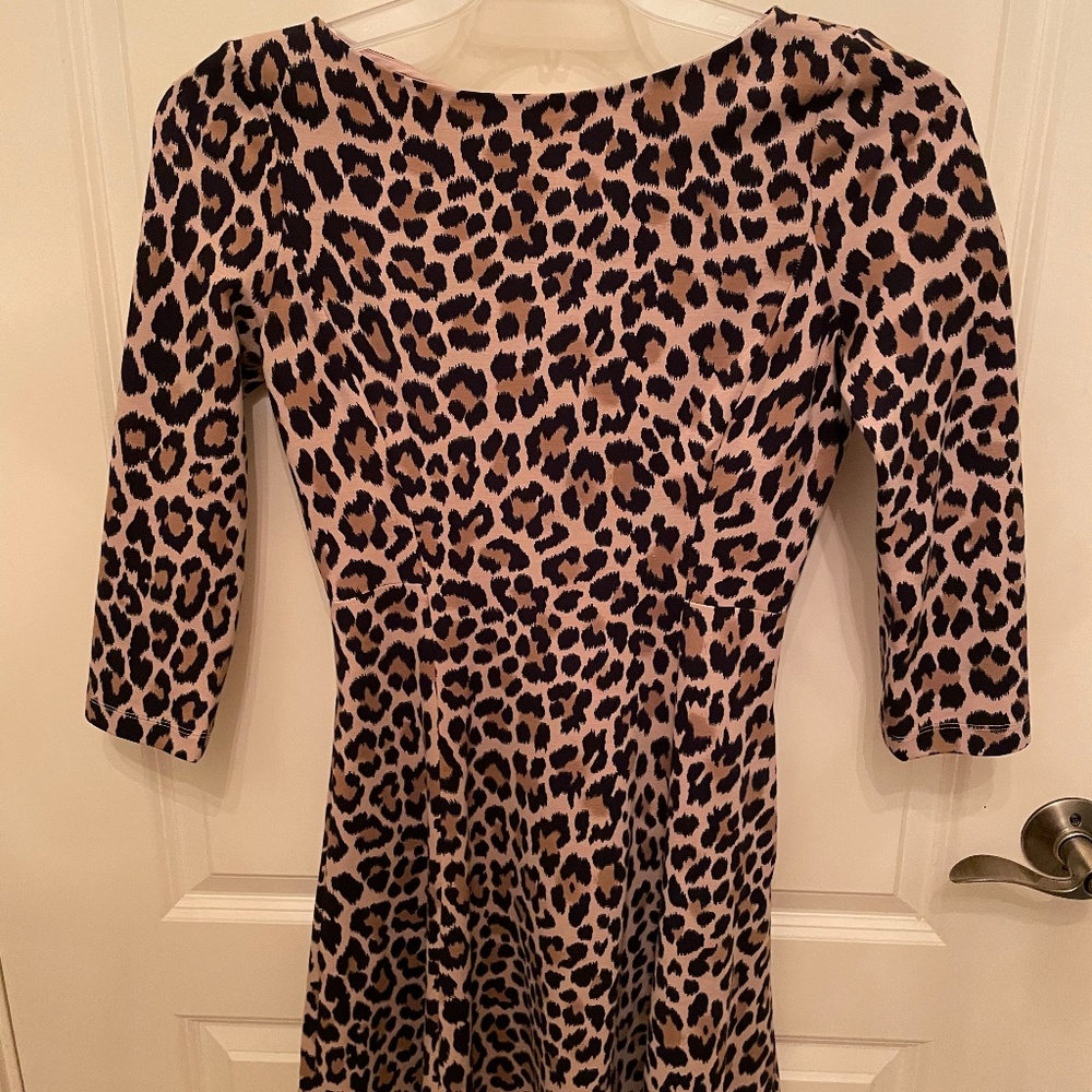 kate spade Leopard Print Fit & Flare Dress Size 4